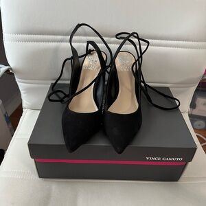 Vince camuto tie back heels
